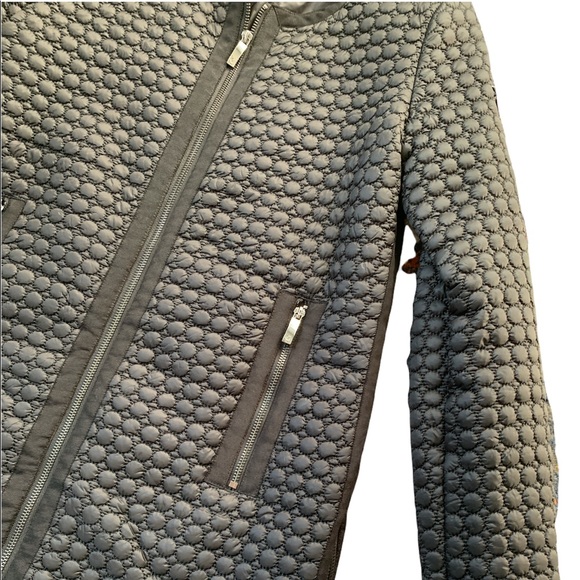 ❤️❤️Armani Jeans black quilted coat with detachable collar size S❤️❤️ - Picture 4 of 13